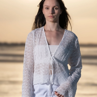portrait femme sur la plage
